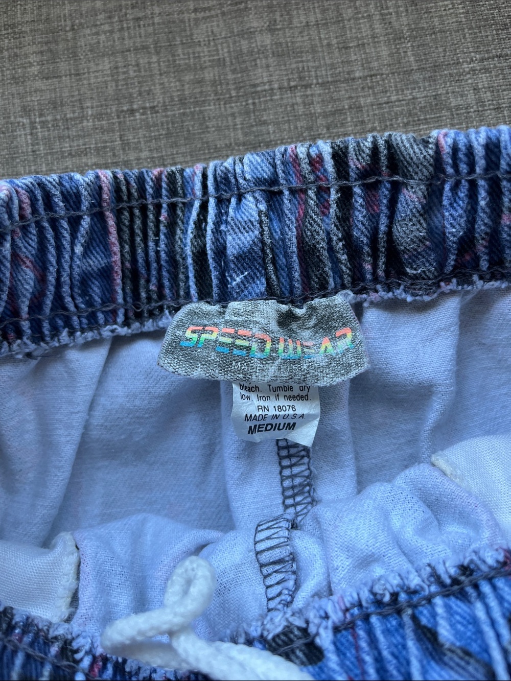 Vintage 90's Kids Speed Wear 100% Cotton Shorts M - Picture 3 of 4